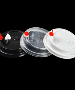 Flat Lid  (White/Black/Clear Cup With Red Heart) - 平盖（白/黑/透明 配红心杯塞）