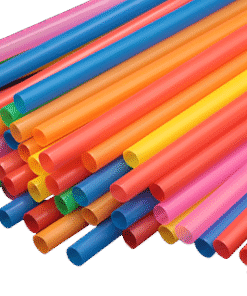 Straw Soft Drink 21cm (Colorful/Black/Clear/White) - 21cm汽水细吸管 （彩/黑/透明/白）